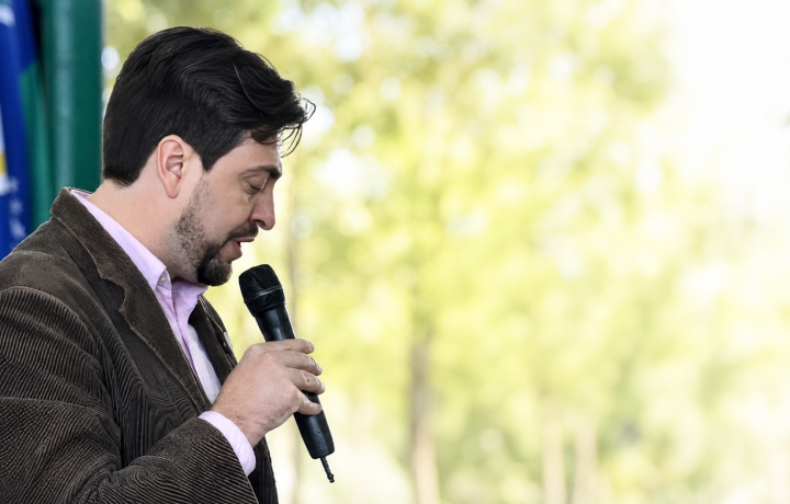 Eduardo Gazzi em atividade institucional