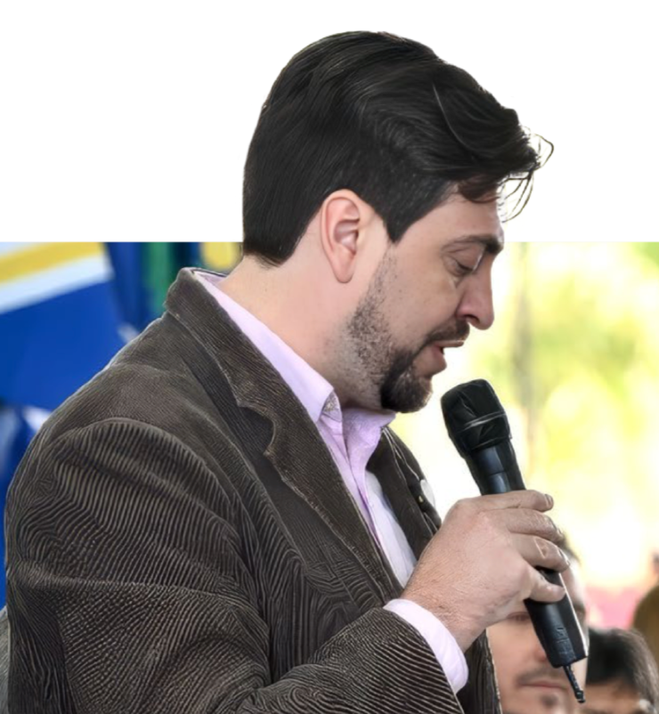 Eduardo Gazzi em atividade publica